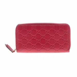 Gucci leather zip wallet